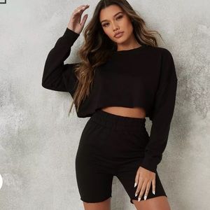 NWT | Missguided Crop Top and Shorts Set